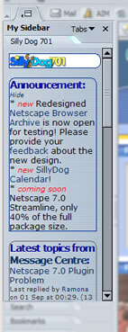 SillyDog701 sidebar